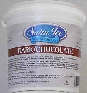 Satin Ice   Chocolate Fondant 5 lb  Grocery & Gourmet Food