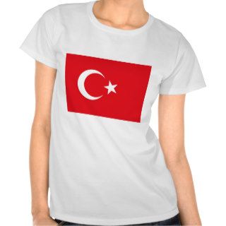 Flag of Turkey Crescent Moon and Star Tshirt