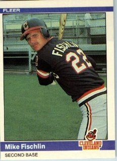 1984 Fleer #541 Mike Fischlin Cleveland Indians Sports Collectibles