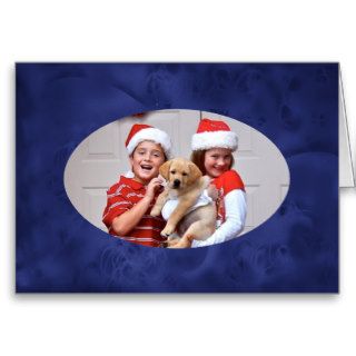 Look at My New Puppy   Christmas Personalizable Greeting Card