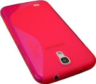 New Pink Gel Skin / Cover / Case for the Samsung Galaxy Mega 6.3 i9200 / i9205 Also known as Samsung SGH i527 for AT&T Cell Phones & Accessories