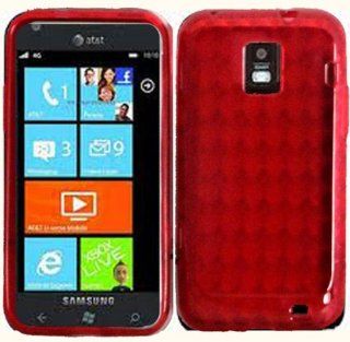 Red Flex Cover Case for Samsung Focus S SGH I937 Cell Phones & Accessories