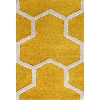 Safavieh Handmade Moroccan Cambridge Gold/ Ivory Wool Accent Rug (2' x 3') Safavieh Accent Rugs