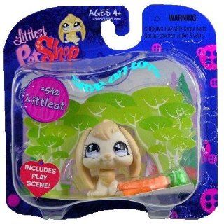 Littlest Pet Shop # 542 Bunny Rabbit with Carrots Toys & Games
