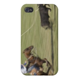 Calf roping, also known as tie down roping, is a cover for iPhone 4