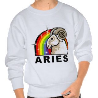Rainbow Aries Pull Over Sweatshirt