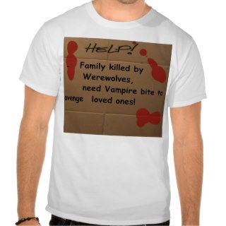 Help Vampire cardboard sign Shirt