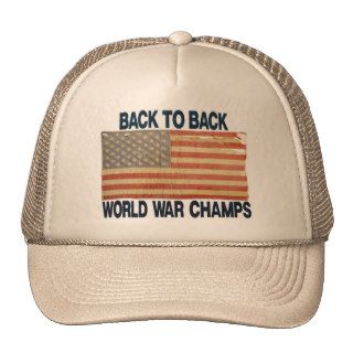 Distressed U.S. Flag Back To Back Champs Hat