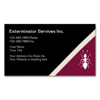 Exterminator Business Cards
