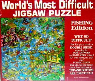Worlds Most Difficult Jigsaw Puzzle "Fishing" 529 Pieces Toys & Games
