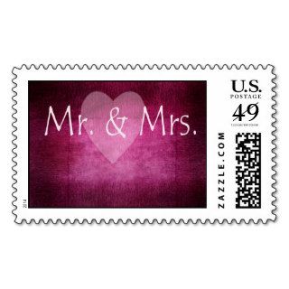 Mr & Mrs. new couple stamp