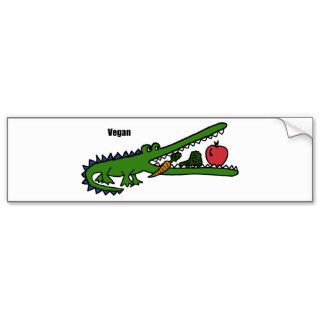 XX  Vegan Crocodile Bumper Sticker