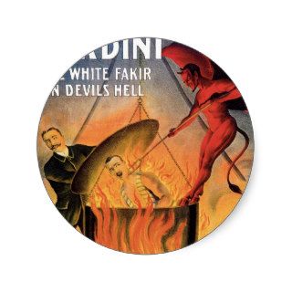 Nordini~ In Devils Hell Vintage Magic Act Sticker