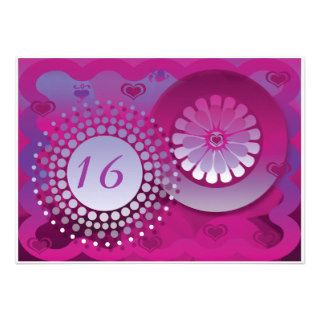 Modern floral retro birthday sweet personalized invitations