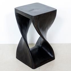 10 Inches Square x 18 inch Mocha Oil Twist Stool (Thailand) Stools