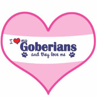 I Love My Goberians (Multiple Dogs) Photo Cut Out