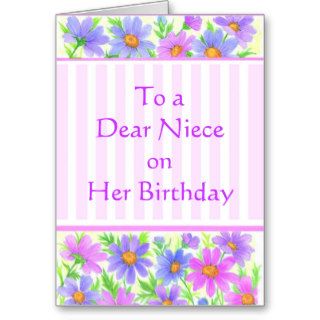A Happy Birthday Niece Card Flowers