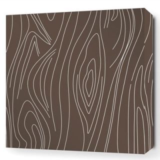 Inhabit Madera Stretched Graphic Art on Canvas in Chocolate MDC Size 16 x 16