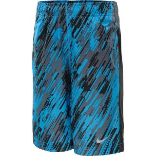 NIKE Boys Fly Rain Camo Shorts   Size XS/Extra Small, Vivid Blue/anthracite