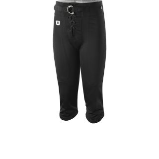 WILSON Youth Practice Pants with Snaps   Size Large, Black