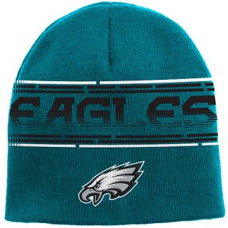 NFL Team Apparel Youth Philadelphia Eagles Game Day Uncuffed Knit Hat   Size