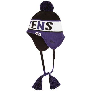 NEW ERA Mens Baltimore Ravens Crayon Box Knit Hat, Navy