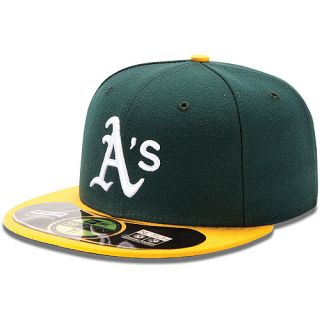 NEW ERA Mens Oakland Athletics Authentic Collection Home 59Fifty Fitted Hat  