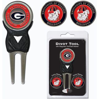 Team Golf University of Georgia Bulldogs 3 Marker Signature Divot Tool Pack
