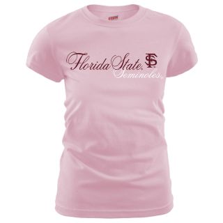 MJ Soffe Womens Florida State Seminoles T Shirt   Soft Pink   Size Medium,