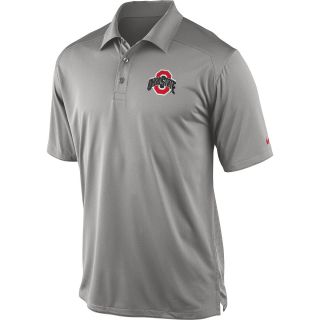 NIKE Mens Ohio State Buckeyes Dri FIT Coaches Polo   Size Small, Grey