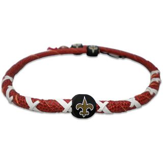 Gamewear New Orleans Saints Classic Spiral Genuine Football Leather Necklace