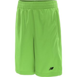NEW BALANCE Boys Vibrant Basketball Shorts   Size Medium, Bright Green