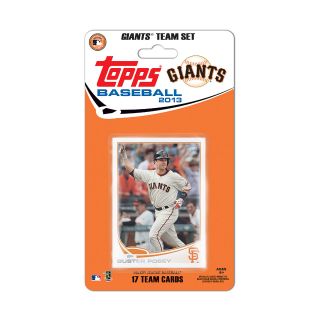 Topps 2013 San Francisco Giants Official Team Baseball Card Set of 17 Cards
