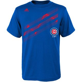 adidas Youth Chicago Cubs Laser Field Short Sleeve T Shirt   Size Small