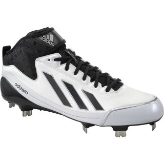 adidas Mens adiZero 5 Tool 2.5 Mid Baseball Cleats   Size 11, White/black