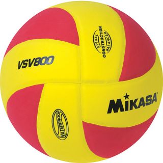 Mikasa Squish Pillow Soft Indoor/Outdoor Volleyball, Red/yellow (VSV800)