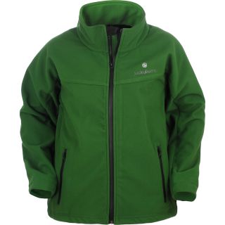 Lucky Bums Kids Soft Shell Jacket   Size Medium, Green (200GRM)