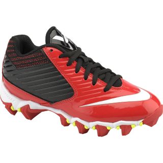 NIKE Boys Vapor Shark Low Football Cleats   Size 12, Black/red
