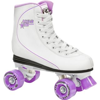 Roller Derby Roller Star 600 Womens Quad Skate   Size 9, White/lavender