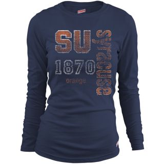 MJ Soffe Girls Syracuse Orange Long Sleeve T Shirt   Navy   Size Medium,