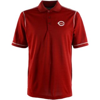 Antigua Cincinnati Reds Mens Icon Polo   Size Large, Dark Red/white (ANT REDS