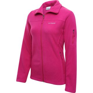 COLUMBIA Womens Fast Trek II Full Zip Fleece Jacket   Size Medium, Deep Blush