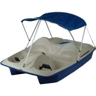 Sun Dolphin 5 Seated Pedal Boat with Canopy   Choose Color, Blue (71551)