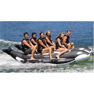 Island Hopper 6 Passenger Side by Side Whale Rider Banana Water Sled (PVC 6 WR 
