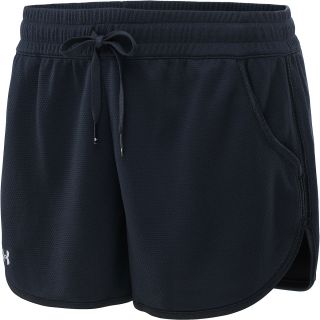 UNDER ARMOUR Womens Rally Shorts   Size XS/Extra Small, Black/black/silver