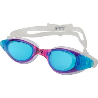 TYR Youth Technoflex 4.0 Swim Goggles   Size Junior, Blue/pink