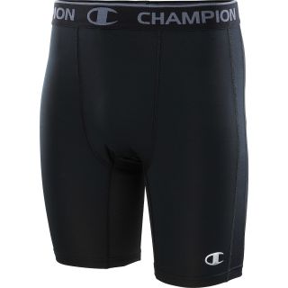 CHAMPION Mens PowerTrain PowerFlex Compression Shorts   Size Large, Black