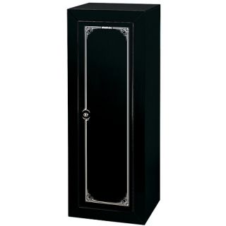 Stack on 14 Gun Compact Gun Cabinet   Size Keyed Lock in home Delivery, Black