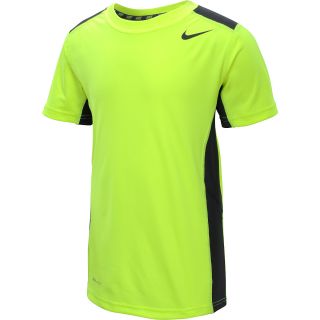 NIKE Boys Speed Fly Short Sleeve Top   Size Large, Volt/anthracite