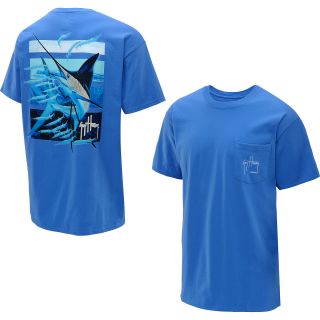 GUY HARVEY Mens Ballyhoo Short Sleeve T Shirt   Size 2xl, Ocean Blue